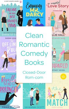 the cover of clean romantic comedy books