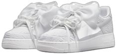 White Custom Sneakers, Custom White Nike Sneakers, Custom Nike Sneakers In White, Custom Nike Sneakers With White Laces, Custom White Nike Sneakers With White Laces, White Nike Air Force 1 With Laces, Nike Air Force 1 White With Laces, Nike Air Force 1 White Synthetic Shoes, Nike Air Force 1 07