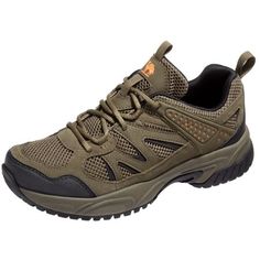 The CAMEL mens hiking shoes feature a combination of PU leather and polyester fabric mesh with a soft, breathable lining to keep your feet dry and fresh.The hiking sneakers offer superior comfort and protection. The elastic insole, shock-absorbing material, and arch support provide exceptional ankle support, while the sturdy, anti-slip MD outsole ensures excellent traction on various terrains.The men's hiking boots suitable for hiking, camping, trekking, backpacking, trail running, walking, hunt Brown Slip-resistant Walking Shoes For Hiking, Outdoor Lace-up Walking Shoes With Shock Absorption, Durable Ergonomic Outdoor Sneakers, Wear-resistant Brown Hiking Boots For Outdoor Activities, Breathable Khaki Sneakers For Outdoor Activities, Lace-up Walking Shoes With Ventilation For Outdoor Activities, Ventilated Lace-up Walking Shoes For Outdoor Activities, Ergonomic Breathable Walking Shoes For Outdoor Activities, Outdoor Walking Shoes With Breathable Mesh And Round Toe