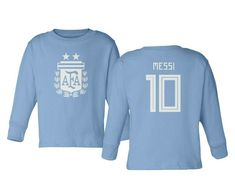 Argentina 2019 Soccer #10 Lionel MESSI Copa America Toddler Long Sleeve T-shirt                                                                                                              Description All of our long sleeve toddler t-shirts are printed in the U.S.A. on 100% cotton garments. All our garments are comfortable and top quality apparel. Printed with pride in our industry leading print shop in Long Island, NY.      If you have any questions about this item, please contact us. We answer Cotton Garments, Argentina Soccer, South American, Baby & Toddler Clothing, Lionel Messi, Unisex Baby, Long Island, Print Shop, Baby Accessories