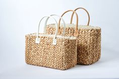 Because you fell in love with our Fullerton straw bag, we designed a second version. Buttery ivory leather, slightly smaller size and the same amazing handwoven hyacinth natural straw. This tote is topped off with a linen draw cord closure to keep your belongings secure. Fill it up with your favorite sun or pool essentials or take it to lunch. Content:Hyacinth StrawImported Size:Width: 15.5"Height: 9"Depth: 7.5"Handle Drop: 7.5"