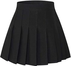 PRICES MAY VARY. Elastic Elastic closure Material: The drape of the fabric is very good, so the hem and fold details of the pleated skirt are very beautiful, comfortable and fashionable to wear Design: The design of classic A-line skirt, full of fashion sense and covering the flesh Detail: Safety shorts inside to avoid embarrassment Match Tips: Pleated skirts are very all-matching, matching shirts, sweaters, sweatshirts, baseball uniforms, stockings, boots, etc., can be worn all year round Occas Chino Skirt, Skort Style, Womens Pleated Skirt, Silver Skirt, Tennis Skirts, Tweed Mini Skirt, Wrap Around Skirt, Plaid Mini Skirt, Faux Leather Skirt