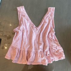 Pink Double Ruffle Tank Top In Size Small From Wild Fable. Brand New, Never Been Worn. Feminine Ruffle Hem Tops For Vacation, Feminine Tops With Ruffle Hem For Vacation, Pink Ruffled Tank Top For Day Out, Pink Ruffle Hem Top For Vacation, Feminine Beach Top With Ruffle Hem, Feminine Ruffle Hem Tops For Beach, Beach Pink Top With Ruffle Hem, V-neck Ruffle Tank Top For Vacation, V-neck Ruffled Tank Top For Vacation