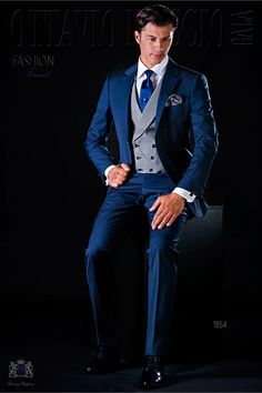 Businessman Style, Wedding Suits Men Blue, Pose Pengantin, Male Jacket, Suits For Wedding, Costum Elegant, New Fashion Clothes, Groom Wedding Attire, Blue Suit Men