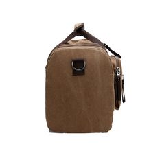 ITEM DETAILS   Type of sports: Fitness 
Material: Canvas 
Color : Black/Gray/Coffee/Khaki/Blue 
Style : Fashion gym Sport bags 
Gym Bags Type : Sports Duffles 
Size: 54*24*26CM/ 21.26" *9.45"*10.23"      ITEM OVERVIEW  The Extra Large Travel Canvas Duffle Bag is a must-have for any frequent traveler. Made with high-quality cotton canvas material, this bag is durable and long-lasting. The bag features a spacious main compartment that can hold all your clothes, shoes, and other travel essentials. It also has multiple pockets for organizing your smaller items like phones, wallets, and passports. The bag comes with sturdy handles and an adjustable shoulder strap for easy carrying.   
Suitable size: 21.3" (54 cm) x 10.2" (26 cm) x 9.4" (24 cm), multi-pocket design on the side for easy storage Khaki Travel Bag With Large Capacity For Daily Use, Casual Large Capacity Khaki Travel Bag, Casual Khaki Travel Bag With Large Capacity, Large Capacity Khaki Canvas Travel Bag, Casual Khaki Travel Bag For Daily Use, Casual Khaki Canvas Travel Bag, Casual Rectangular Khaki Duffle Bag, Casual Khaki Rectangular Duffle Bag, Khaki Canvas Duffle Bag For Daily Use