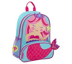 This cute and colorful backpack will give your little student all the confidence they need as they step into their first day of school. From Stephen Joseph. Mermaid Backpack, Butterfly Backpack, Preschool Backpack, Nursery Bag, Kids School Backpack, Colorful Backpacks, Personalized Backpack, Toddler Backpack, Cute Mermaid