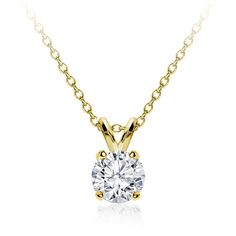 This gorgeous pre-set diamond solitaire pendant is sure to add some sparkle to your day! Each diamond is H/I color and SI clarity. The pendant comes in your choice of carat weight and gold color, and is mounted on a classic 4-prong split bale, and comes with a matching 16-inch chain. Diamond Solitaire Pendant, Hair Jewelry Wedding, Double Chain, Solitaire Pendant, Accessories Jewelry Necklace, Diamond Solitaire, Wedding Hair, Hair Jewelry, Round Brilliant