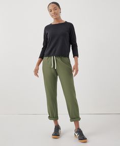 Women's Olivine Daily Twill Pant L. Super soft organic women's Daily Twill Pant from Wear PACT. Fair Trade Factory. GOTS Certified Organic Cotton Gap Green Cotton Pants, Classic Chino Cotton Twill Ankle-length Pants, Pact Clothing Organic Cotton, Non-stretch Khaki Cotton Pants, Green Cotton Pull-on Pants, Twill Pants, Fair Trade, Best Sellers, Daily Wear