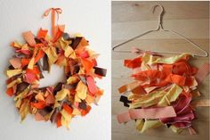 Ribbon wreath autumn