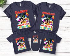 Mickey Mouse Clubhouse Birthday Shirt, Mickey Mouse Birthday Tshirt, Mickey Clubhouse Birthday Outfit, Mickey Clubhouse Outfit BXM429 👏CONGRATULATIONS You have found an online shop with reasonable prices, amazing quality, and fast shipping  We offer shirts for VACATIONS, HOLIDAYS, EVENTS, FAMILY REUNIONS, BIRTHDAYS, MOTHER'S DAY, FATHER'S DAY, GRADUATIONS, FUNNY T-SHIRTS as well as CUSTOM T-SHIRTS.  💖Description💖  --About this T-shirt--  👉Our Adult Unisex T-Shirt brand is BELLA CANVAS Available in size: XS, S, M, L, XL, 2XL, 3XL, 4XL, 5XL - 100% Airlume combed and ringspun cotton (fiber content may vary for different colors) - Light fabric (4.2 oz/yd² (142 g/m - Retail fit - Tear away the label - Runs true to size  👉Our Youth Unisex T-Shirt brand is Gildan-Kids Heavy Cotton Tee - 100% Mickey Clubhouse Birthday, Mickey Mouse Birthday Outfit, Mickey Clubhouse, Mickey Mouse Clubhouse Birthday, Family Reunions, Mouse Birthday, Mickey Mouse Birthday, Birthday Tshirts, Mickey Mouse Clubhouse