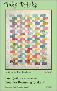 an easy quilt pattern for baby bricks