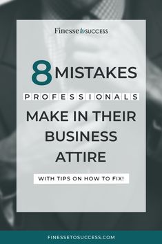 Truth be told, business attire is still relevant in today's world. Know how to fix the common mistakes professionals make when they try to dress to impress. Truth Be Told, Make Business, Professional Fashion, Business Attire, The Common, Professions, Fix It, Dress To Impress