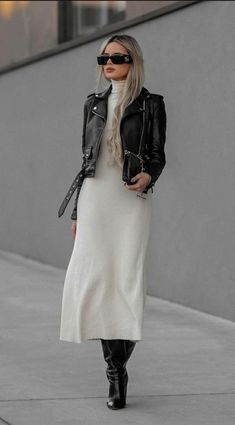 Casually Chic, Chic Fall Outfits, Fall Ideas, 가을 패션, Style Mistakes, Fall Fashion Outfits, Black Leather Jacket, Mode Inspiration