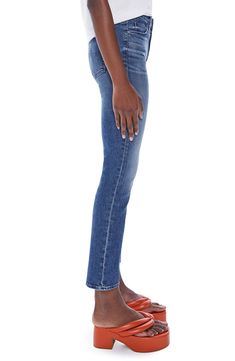 MOTHER The Dazzler Mid Rise Ankle Straight Leg Jeans | Nordstrom Wish On A Star, Stretch Jeans, High Waist Jeans, Straight Leg Jeans, Leg Jeans, Mid Rise, Women's Clothing, Straight Leg, Nordstrom