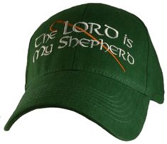 The Lord is my Shepherd Hat / Green Baseball Cap   Item Number: 6443 Product Type: Hat / Cap Size: One Size Fits All/ Back adjustable strap Material: 100% Cotton        ***Interested in more or larger quanties than we have listed on eBay? Please Contact Us!*** Free Shipping within the US! Unless otherwise noted or multiple quantities for sale, picture in auction is of ACTUAL item(s) up for sale. Please bid with confidence, Over 99.9%+ LIFE-TIME POSITIVE feedback Any ques Green Adjustable Brimmed Baseball Cap, Green Brimmed Baseball Cap, I Shall Not Want, Sale Picture, Green Baseball Cap, Psalm 23 1, Christian Hats, The Lord Is My Shepherd, Good Morning Prayer