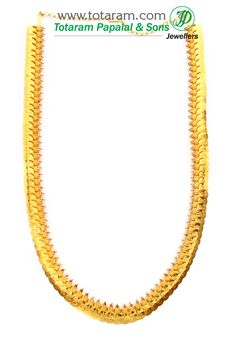 22 Karat Gold 'Lakshmi Kasu' Mala / Long Kasulaperu with Red Stones
   - 235-GN103 - in 61.000 Grams for USD $4605.99. 
Made in India by Totaram Jewelers Online this product is in Gold - 22 Karat BIS Hallmark 916 KDM Gold  & is an excellent gift for Adult - Women. Ships fully insured with secured guaranteed delivery for free with your order over $250 from New Jersey USA & comes with 30 days exchange policy. Kasumalai Designs, Kasu Mala, Indian Gold Jewelry, 22k Gold Necklace, 22k Gold Jewelry, Red Stones, Gold Jewelry Stores, Gold Jewelry Indian, Uncut Diamond