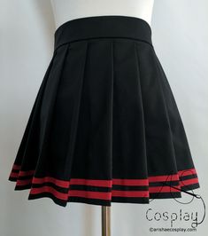 Knife Pleat Skirt with Stripe- This pleated skirt is made in a popular style for anime-style school uniform skirts. It is available in any size and color with one or two stripes. The skirt is made from high quality 100% cotton fabric and closes in the back with an invisible zipper. Add a Matching Face Mask to Your Order! The masks ship in 1-2 days and you can preview the fabric in your color preference. https://www.etsy.com/listing/788750961/washable-face-mask-layered-pleat-face The skirts are s Cotton Mini Pleated Skirt For School, Stretch Pleated Skirt For School With Lined Skirt, Stretch Pleated Skirt For School With Lining, Stretch Pleated Skirt With Lining For School, Stretch Pleated Skirt With Lined Detail For School, School Fitted Tiered Skirt, Fitted Tiered Skirt For School, Pleated Cotton Mini Skirt For School, Cotton Pleated Mini Skirt For School