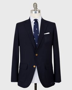 Ghost Blazer in Navy High-Twist Elegant Man, The Ghost, Free Bag, Favorite Things, Ghost, Product Launch, England, Dress Up, Twist