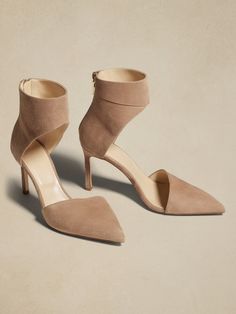 An iconic silhouette, this sculptural heel is exquisitely crafted in Italy, designed using sturdy, soft suede to create a look that will remain a wardrobe staple, season after season.  Suede leather uppers.  Lambskin leather lining.  Stiletto heel. Suede Heels, Soft Suede, Lambskin Leather, Stiletto Heel, Natural Leather, Suede Leather, Heeled Mules, Wardrobe Staples, Mule Shoe