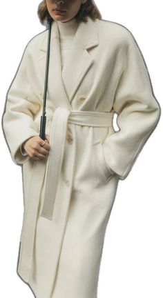 White Belted Winter Outerwear, Cream Belted Outerwear For Winter, Cream Belted Winter Outerwear, Casual Cream Belted Outerwear, White Wool Coat, Fur Lined Coat, Hooded Wool Coat, Kimono Coat, Coat With Belt