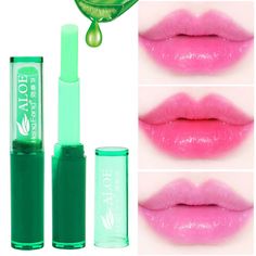 Aloe Vera Lip Balm Moisturizer Nutritious Colored Lip Balm Protect Magic Temperature Color Changing Lipstick Lipbalm Makeup Avocado Juice, Bling Makeup, Makeup Sale, Moisturizing Lip Balm