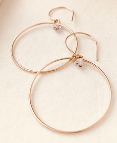 Just as effortless as they are simple, these hoop earrings are an essential everyday piece. Item Details: • This listing is for A PAIR ( 2 pieces ) earrings.• All metal is components are sterling silver and 14k gold-fill• Hoops measure 40mm in diameter.• Herkimer quartz crystals prized, each Herkimer diamond is a natural entity and no stone is identical.• The order will arrive in a gift-wrapped box and free polishing cloth. It will be ready for gift giving. All our work is custom-made by hand in Delicate Everyday Hoop Jewelry, Everyday Simple 14k Gold Jewelry, Simple 14k Rose Gold Filled Jewelry, Simple Rose Gold 14k Gold-filled Jewelry, Delicate Tarnish Resistant Hoop Earrings For Everyday, Hypoallergenic Rose Gold Hoop Earrings In 14k Gold, Hypoallergenic 14k Rose Gold Hoop Earrings, Hypoallergenic Rose Gold 14k Hoop Earrings, Everyday Tarnish Resistant Rose Gold Hoop Earrings