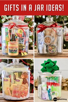 gifts in a jar for the holidays