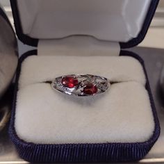 Really Lovely 9k White Gold Ring With Diamond Accents On Each Side. This Ring Has Intricately Designed Sides. This Ring Was Purchased In England Where 9k Is The Standard. Jared Jewelry, Gold Ring With Diamond, Ring With Diamond, White Gold Ring, Womens Jewelry Rings, White Gold Rings, Gold Ring, Red White, Red And White