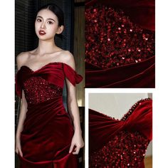 rn rn Red Engagement Dress, Evening Gowns For Wedding, Velvet Formal Dress, Hot Prom Dress, Engagement Dress, Dress Bride, Engagement Dresses, Vestidos Prom, Satin Prom Dress