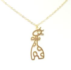 Your child will love this adorable giraffe pendant. The chain is 16 inches but there is an extender so she can continue wearing it as she grows up. It can be worn as a choker for an adult as well. This beautiful necklace comes packaged in a complimentary gift box. Playful Gold Jewelry With Adjustable Chain, Playful Gold Necklaces With Charms, Whimsical Adjustable Gold Necklace, Adjustable Gold Charm Necklaces With Playful Style, Playful Gold Charm Necklace With Adjustable Fit, Playful Adjustable Necklaces With Charms, Playful Gold Charm Necklace With Lobster Clasp, Playful Jewelry With Adjustable Chain For Gifts, Gold Animal Design Necklace For Gift