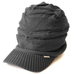 PRICES MAY VARY. BRIMMED BEANIE FOR MEN AND WOMEN CAN BE USED IN SUMMER OR WINTER - This slouchy beanie knit hat with a visor is great for any season as it is made with cotton and the stitching style allows your head to breathe during the summer months and regulates temperature during the winter time. VERY COMFORTABLE SLOUCHY BEANIE HAT WITH STRETCH - The main body of the beanie is stretchable so fits a variety of sizes. It can fit most adults, including larger sizes (56-64cm / 22-25.1 inches). Beanie For Men, Visor Beanie, Cap Winter, Knit Hat For Men, Slouchy Beanie Hat, Beanie Hats For Women, Slouch Beanie, Visor Cap, Slouch Hat