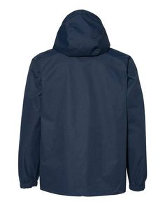 Nylon Anorak - CLASSIC NAVY - XL | Independent Trading Co. Nylon Anorak Jacket in Classic Navy Blue Size XL Navy Nylon Outerwear For Outdoor, Blue Nylon Parka With Adjustable Hood, Navy Windbreaker With Pockets For Hiking, Navy Outerwear With Adjustable Hood For Outdoor, Navy Functional Windbreaker For Outdoor, Functional Navy Windbreaker For Outdoor, Navy Casual Windbreaker For Outdoor, Navy Waterproof Nylon Windbreaker, Navy Nylon Track Jacket For Outdoor