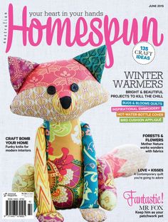 a stuffed animal on the cover of a magazine