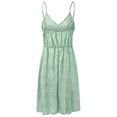 Green Floral Print High Waist Sling Dress Casual Cami Sundress For Vacation, Casual V-neck Dress With Adjustable Straps, Green Sleeveless Summer Suspender Dress, Green Sleeveless Suspender Dress For Beach, Green Sleeveless Suspender Dress For Summer, Green Sleeveless Suspender Dress For Spring, Green Sleeveless Spaghetti Strap Casual Dress, Casual Suspender Dress With Spaghetti Straps, Green Cami Sundress For Summer