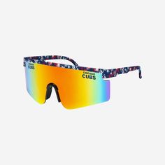 Chicago Cubs Floral Large Frame Sunglasses FOCO - FOCO.com Sporty Mirrored Sunglasses For Streetwear, Sporty Sunglasses With Mirrored Lenses For Sports, Sporty Sunglasses With Mirrored Lenses For Streetwear, Cool Streetwear Sunglasses With Uva Protection, Cool Sunglasses With Gradient Lenses For Streetwear, Trendy Sports Sunglasses With Gradient Lenses, Trendy Shield Sunglasses With Gradient Lenses For Sports, Summer Sports Sunglasses With Gradient Lenses, Multicolor Shield Sunglasses For Sports With Tinted Lenses