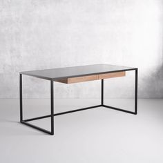 Agusto Desk Vesta Metal Office Desk, Iron Desk, Glass Desk Office, Veneer Panels, Metal Desk, Metal Desks, Office Desk Decor, Ottoman Coffee Table, Ottoman Table