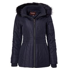 These cute ladies coats by Sportoli will never let you down. Designed to tackle the heavy rain, snow, and ice; these zip up jackets will do the job when used itself or to layer over your favorite sweater or casual dress. Boasting ribbed cuffs and collar, and plush lined zippered pockets to keep you toasty at any temperature while the beautiful faux fur will keep out the wind from your face. Our vegan outerwear is designed with the perfect weight to keep you warm while being light enough, and its Womens Winter Coat, Ladies Coats, Female Features, Winter Puffer Jackets, Water Resistant Jacket, Womens Winter, Heavy Rain, Favorite Sweater, Winter Coats Women