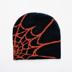 Y2K 2000s knitted warm spider web beanie / spiderweb beanie hat. Y2K hip hop punk skater skull cap Black with red web detailing Super warm and cosy Unisex adults 90s Y2K beanie FULLY TRACKABLE SHIPPING SERVICE. UK AND WORLDWIDE SHIPPING. Streetwear Knitted Beanie Cap, Knitted Hats For Streetwear, Knitted Beanie For Streetwear, Alternative Beanie For Streetwear, Knitted Cap For Streetwear, Knitted Cap Style Hat For Streetwear, Punk Halloween Streetwear Hat, Black Knitted Hat For Streetwear, Alternative Winter Cap Hat