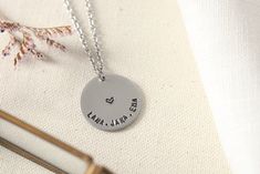 You can't get more personal than with this beautiful personalized necklace with children's names.  Do you love to wear personalized jewellery with your child's or partner's name on it, a special date that means the world to you? This personalized necklace that has your favourite name or date stamped on the surface is the perfect piece of jewellery for you.  You can wear what is important to you every day because the beauty of this minimalist design of the necklace is that you can combine it with Customized Minimalist Charm Necklace For Mom, Customizable Name Necklace For Mother's Day Everyday, Customizable Everyday Name Necklace For Mother's Day, Minimalist Customizable Charm Necklace For Mom, Minimalist Customized Charm Necklaces For Mother's Day, Minimalist Customized Charm Necklace For Mother's Day, Customized Minimalist Charm Necklace For Mother's Day, Custom Name Charm Necklaces For Mother's Day, Customized Name Necklace As Gift For Mom