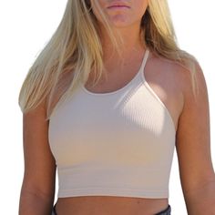 Rib Fabric, Activewear Fashion, Ribbed Fabric, Crop Tank, Cute Tops, Black And Navy, Fitness Models, Layering, Shopping Outfit