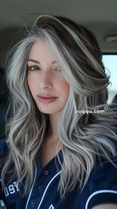 Dimensional Beauty: Stunning Blonde Hair with Lowlights Ideas Blonde Dimensional Hair, Silver Hair Color Ideas, Blonde Hair Long, Ash Blonde Hair Balayage, 100 Hairstyles, Silver Hair Highlights, Long Silver Hair, Blonde Highlights On Dark Hair, Grey Blonde Hair