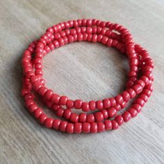 These bracelets are made up of glass seed beads in an opaque red color. Perfect for stacking together, wearing alone, or pairing with a chunky bracelet. The options are endless! (Bracelets sold individually) Great as gifts! Size shown: 7 inches Strung on pre-stretched bracelet material. CUSTOMIZATION If you are interested in seeing this bracelet in another color not represented in the shop, please message me via conversations. I would love to help! SIZING The sizing chart is the standard for str Everyday Bracelets, Bracelets Red, Red Bracelet, Everyday Bracelet, Chunky Bracelet, Diffuser Jewelry, Chunky Bracelets, Red Bracelets, Red Jewelry