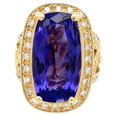 Sapphire Cocktail Ring, Tanzanite Engagement Ring, Contemporary Engagement Rings, Tanzanite Diamond Ring, Platinum Diamond Engagement Rings, Platinum Diamond Rings, Modern Engagement Rings, Tanzanite Diamond, Gold Cocktail Ring