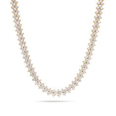 Chains - Enzo Diamond Tennis Necklace - ifandco.com Diamond Tennis Necklace, Tennis Chain, Diamond Chain, Tennis Necklace, Quality Diamonds, 18k Rose Gold, Round Diamond, Custom Jewelry, Size 20