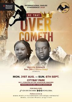 the poster for he that over cometh