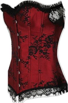 Red Halloween Corset With Corset Back, Red Fitted Corset For Cosplay, Luxury Red Corset With Corset Back, Red Lace Corset Top, Medieval Corset, Red Gothic Overbust Corset, Medieval Princess, Corset Costumes, Flowing Dresses