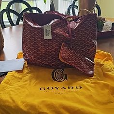 This Is A Brand New Bag Bought In April 2024. Goyard Anjou Reversible Pm Tote In Red. Excellent Condition. Box, Cover & Tag Are Intact. Original Price $ 3035.00 Bought For $ 2731.50. Selling For $ 2731.00 Again, Excellent Condition & Has Never Been Used Red Goyard Tote, Designer Burgundy Shopping Bag, Designer Burgundy Bag For Shopping, Designer Burgundy Shoulder Bag For Shopping, Red Goyard, Goyard Anjou, Goyard Tote, Goyard Bag, April 2024