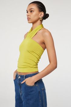 Fitted Elastane Halter Top For Spring, Multi-way Halter Neck Top For Night Out, Multi-way Halter Neck Top For Spring, Summer Multi-way Halter Neck Top, Multi-way Halter Neck Top For Summer, Chic Fitted Multi-way Halter Top, Versatile Halter Neck Party Top, Spring Party Multi-way Top, Fitted Multi-way Halter Top For Summer