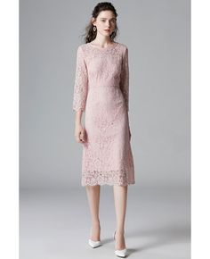 Get 10% off now! Buy l-5xl plus size gorgeous pink lace midi dress with sleeves at cheap price online. Free stable shipping and pro custom service since 2009. Pink Long Sleeve Lace Dress For Evening, Pink Lace Midi Dress With Lace Patchwork, Pink Midi Lace Dress With Lace Trim, Pink Lace Midi Dress With Patchwork, Pink Midi Dress With Lace Patchwork, Pink Lace Dress With Lace Patchwork For Formal Occasion, Elegant Pink Midi Dress With Lace Patchwork, Elegant Pink Lace Midi Dress, Feminine Knee-length Lace Dress With Lace Sleeves