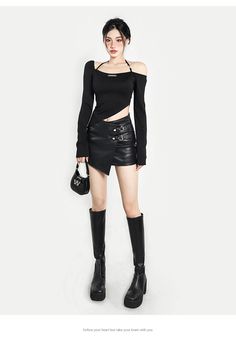 Applicable age: 18-24 years old Size: S M L pattern: plain style: street Waist type: high waist color: black Item No.: X22Q5957 Skirt type: bag hip skirt Year Season: Winter 2022 Skirt length: short skirt Profile: Type A Material composition: PU Black Mini Skirt For Streetwear, Black Skirt For Fall Streetwear, Black Streetwear Skirt For Fall, Black Mini Skirt For Alternative Fashion In Fall, Black Gothic Mini Skirt For Streetwear, Fall Black Mini Skirt For Alternative Fashion, Casual Black Mini Skirt For Alternative Fashion, Trendy Black Skirt For Streetwear, Trendy Black Streetwear Skirt